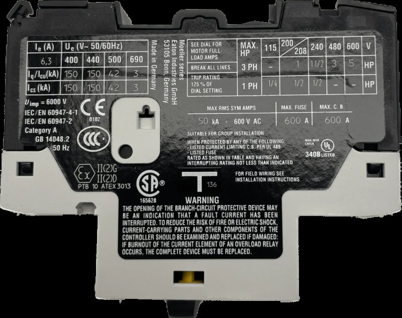 EATON Motorschutzschalter mit Drehschalter PKZM0-6,3