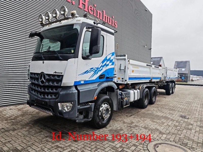 Mercedes-Benz Arocs 2642 6x4 Meiller 3 Seitenkipper + Schmitz Cargobull ZKI 3 Seitenkipper!