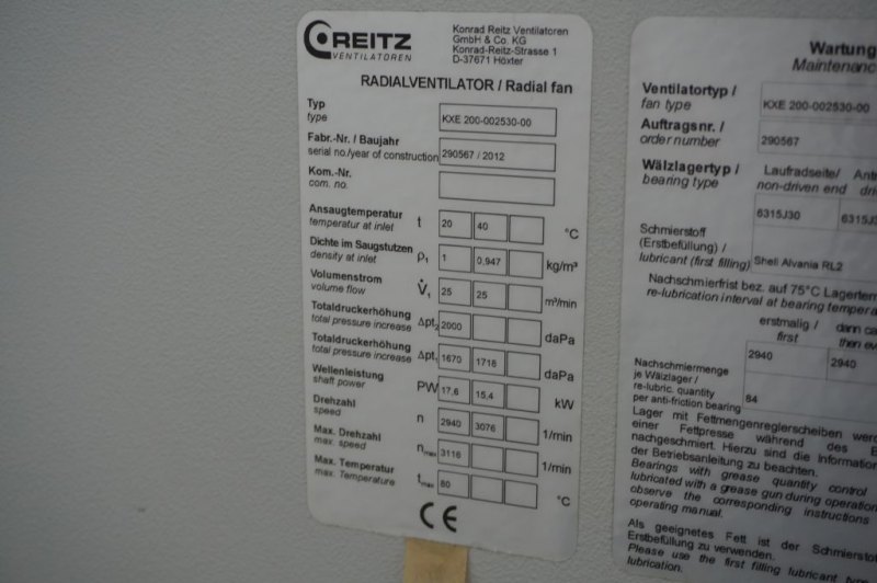 Reitz KXE 200-002530-00 - Blower