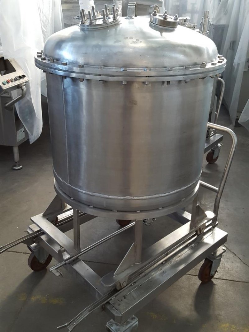 SERBATOIO INOX CARRELLATO MOD. 300 L