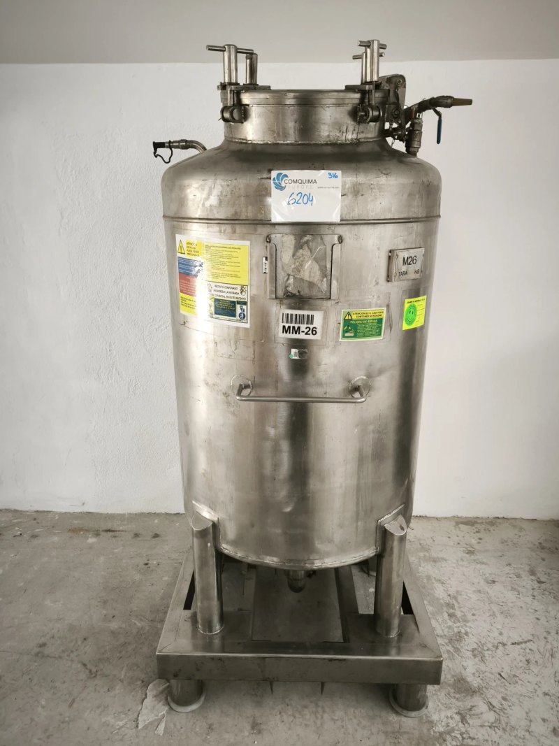 USED STAINLESS STEEL TANK 500 LITERS