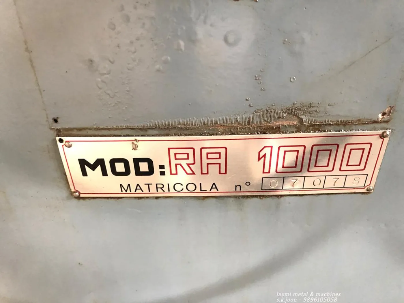 EXTERNAL GRINDER, F.LLI ZANETTI RA 1000 - Laxmi Metal & Machines, Rohtak - 4