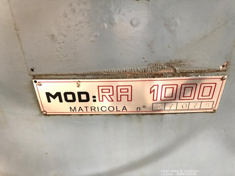 EXTERNAL GRINDER, F.LLI ZANETTI RA 1000 - Laxmi Metal & Machines, Rohtak