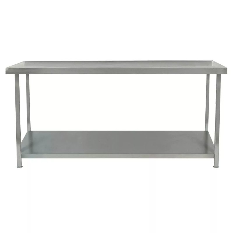Parry Fully Welded Stainless Steel Centre Table with Undershelf 1200x600mm - islandcatering