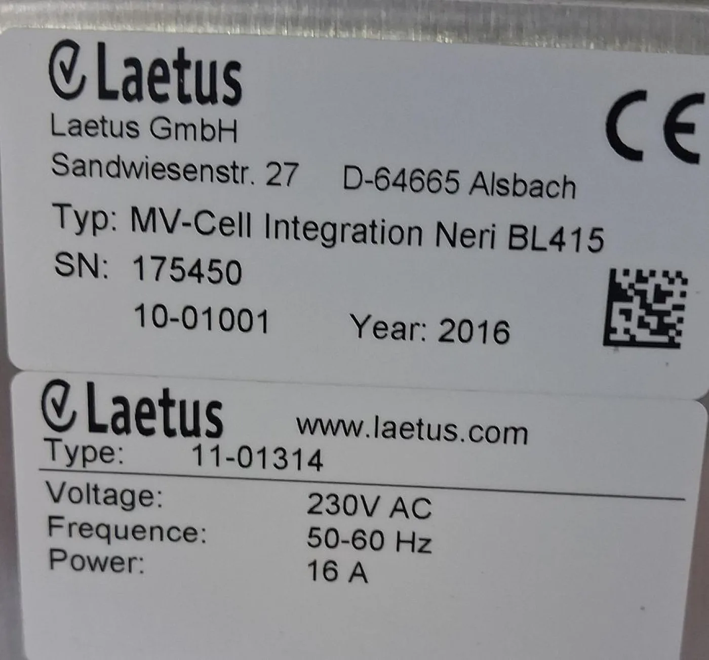 Laetus GmbH MV-Cell Integrationseinheit Typ BL415 - 4