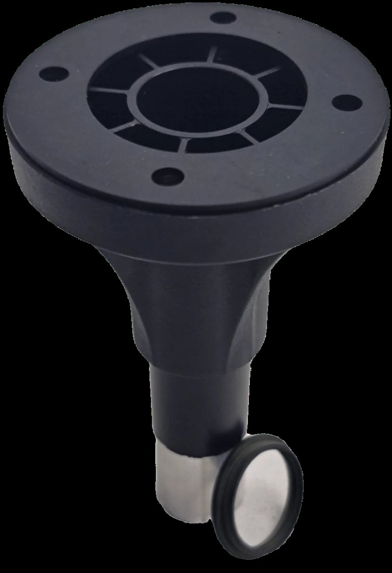 Schneider Elektric Stützrohr+Halterung L=80mm, schwarzes Aluminium XVBZ02