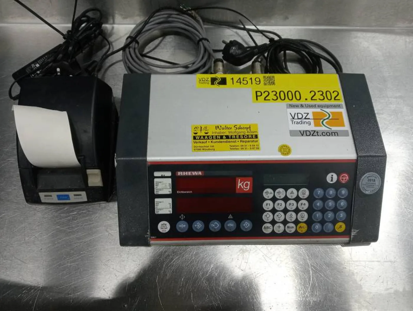 Weighing scale with indicator for tube rail - 6