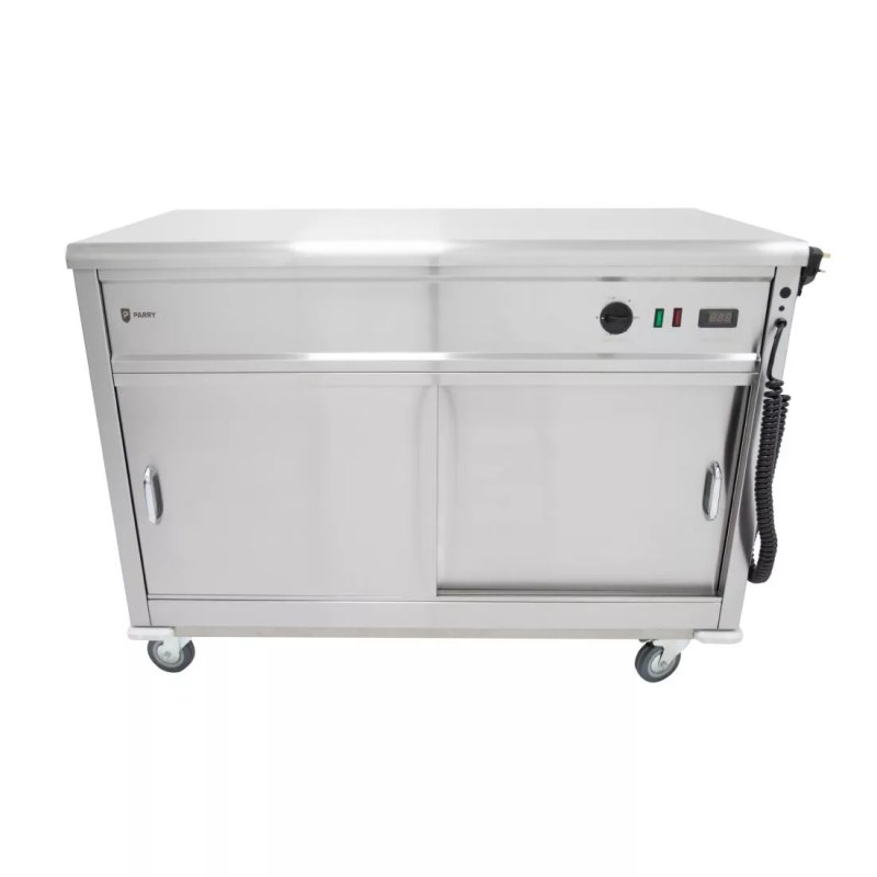 Parry Mobile Hot Cupboard with Flat Top MSF12 - islandcatering