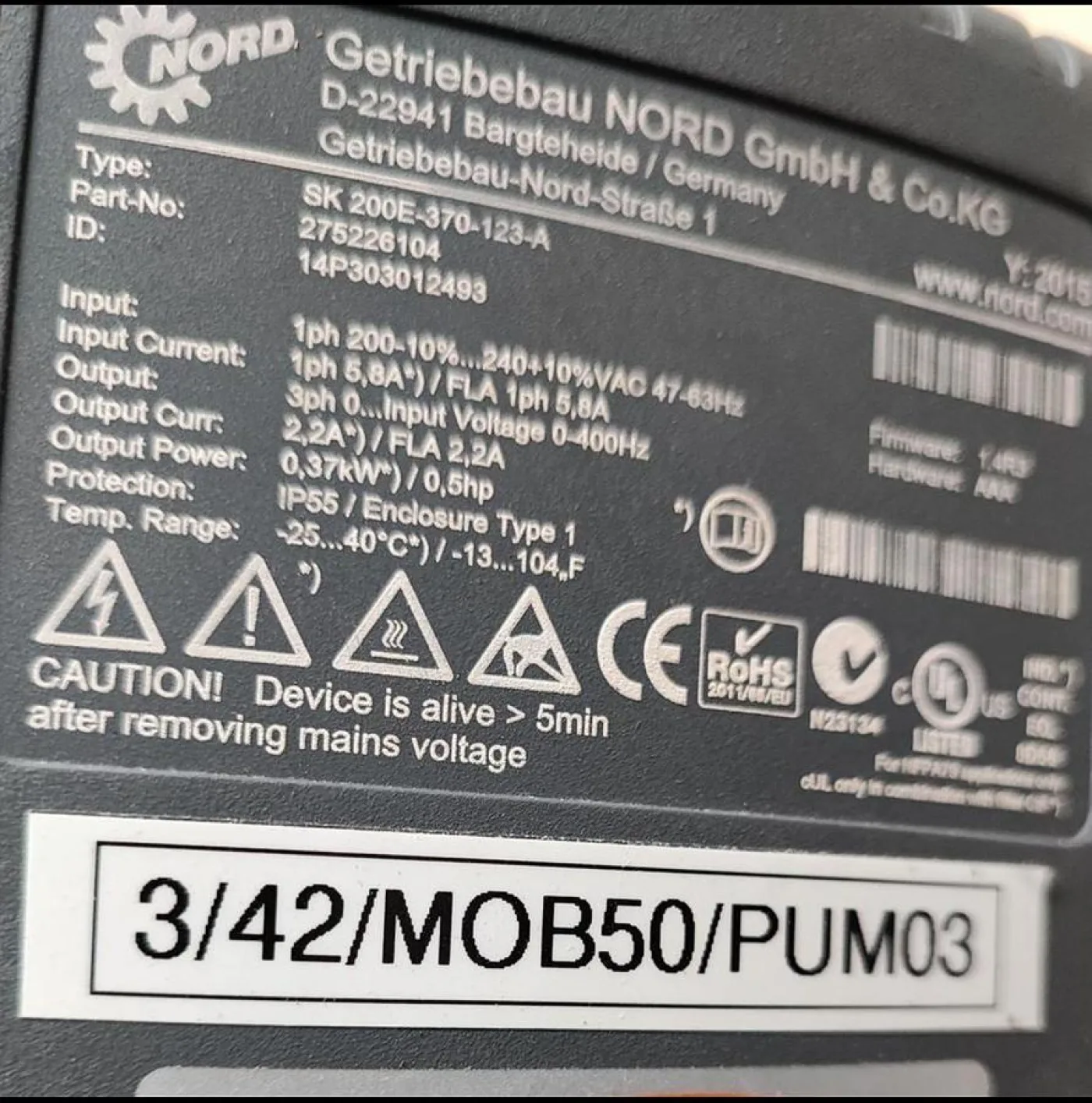 Netzsch Exzenterschneckenpumpe NM003BH06S12F mit Motor - 5