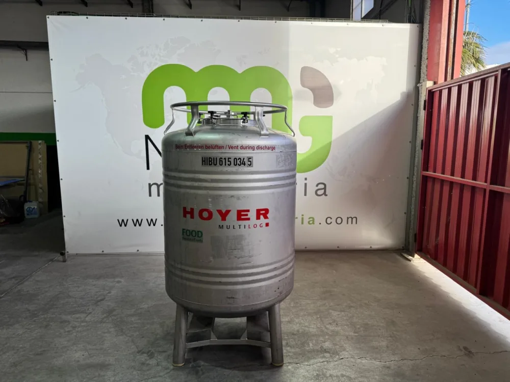 DEPOSITOS CONTENEDORES PARA PRESION DE 1.000 LITROS ACERO INOXIDABLE ALIMENTACION