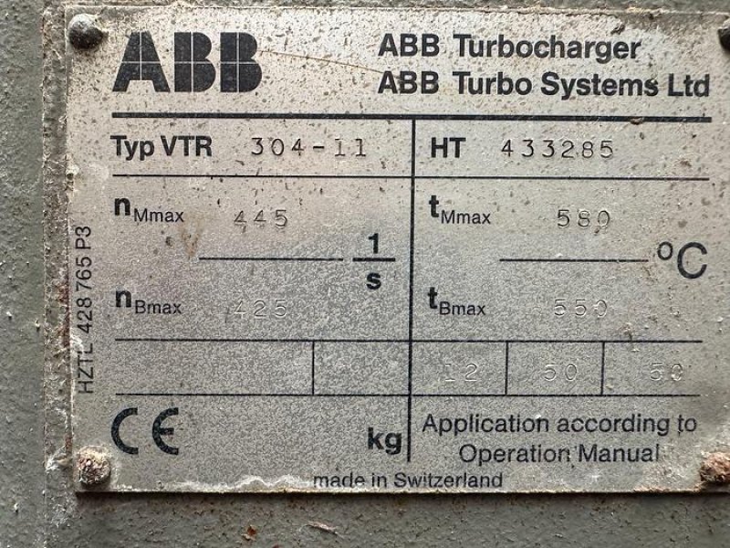 ABB VTR 304-11 TURBOCHARGER