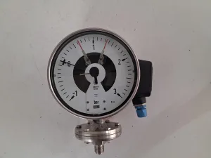 WIKA 831.12 Pressure Gauge -1 to +3 bar with Inductive Contact