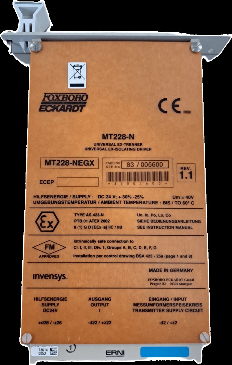 Foxboro Eckardt MT228-N Messumformerspeisegerät