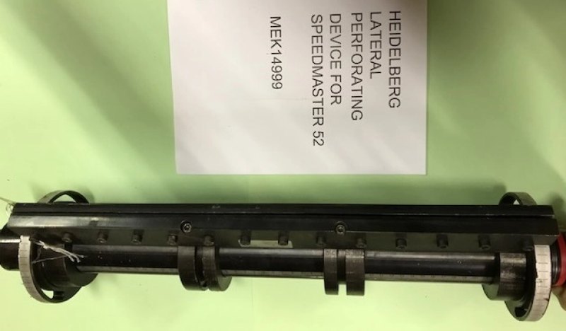 Heidelberg SM 52 lateral perforating device