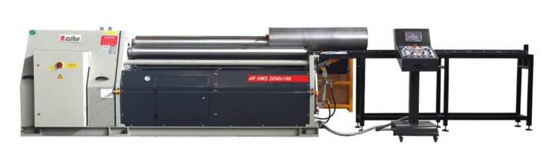Motorische 4-Walzen Blecheinrollmaschine 4R HMS 2050x200