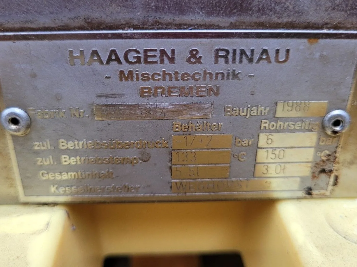 Unimix H&R - Processing vessel - 6