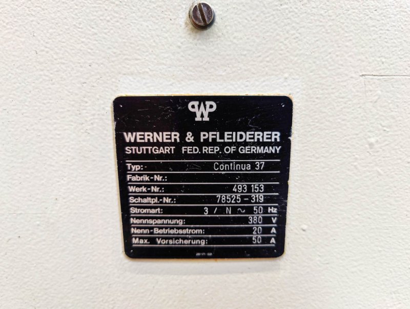 Werner & Pfleiderer Continua 37/27 D - Double screw extruder