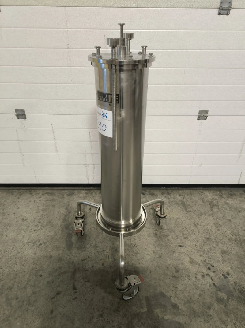 USED AMERSHAM PHARMACIA BIOTECH FINE LINE STAINLESS STEEL CHROMATOGRAPHY COLUMN 24 LITERS
