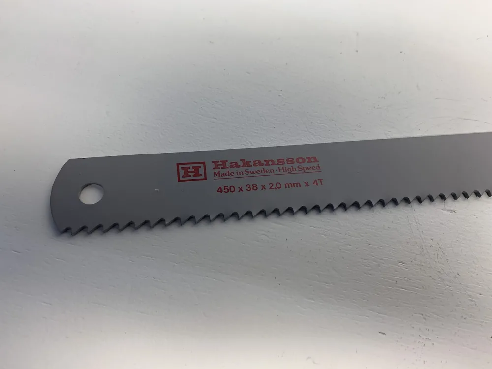 LAME DE SCIE "HAKANSSON" TYPE 450x38x2,0 4 dents
