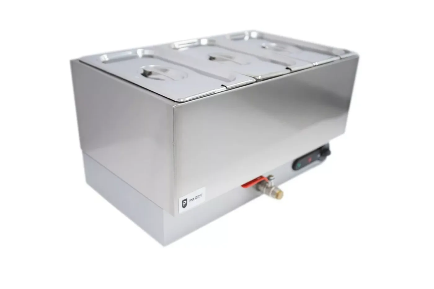 Parry Hot Hold 1885 electric bain marie wet with drain 3 x 1]3 GN. - islandcatering - 1