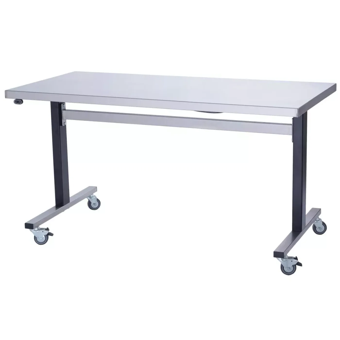 Parry Stainless Steel Adjustable Height Table Wide Electric Mobile 1000mm - islandcatering - 1