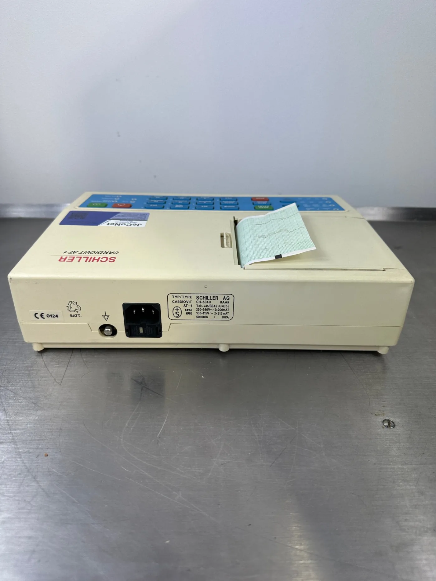 Schiller Cardiovit AT-1 EKG tragbarer Elektrokardiograph mit 10-adrigem EKG Kabel - 4