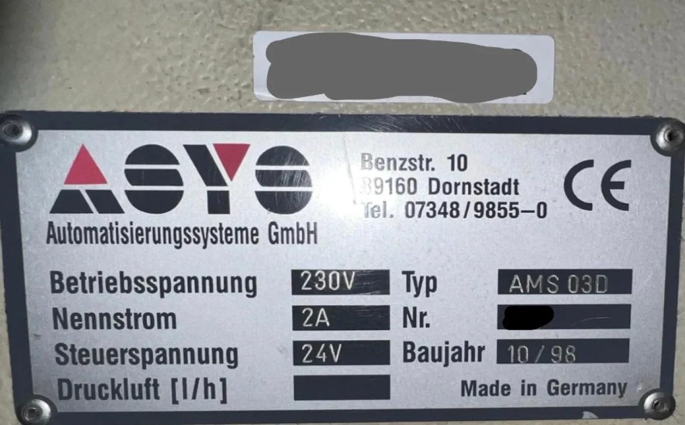 ASYS AMS03D line loader, vintage 1998 - 2