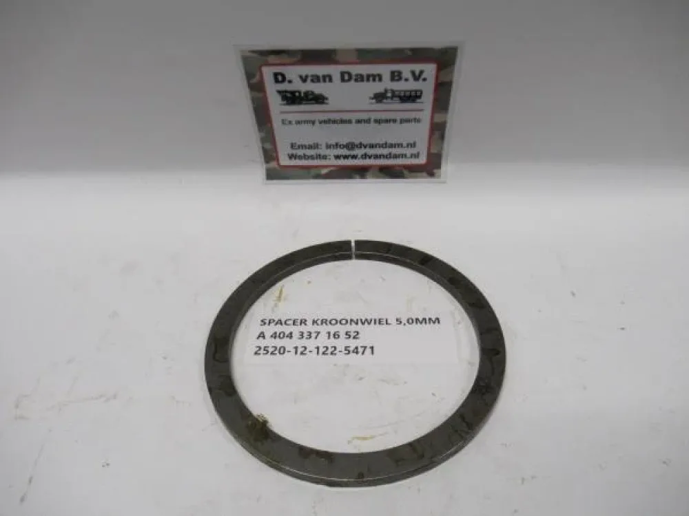 Spacer kroonwiel 5,0MM