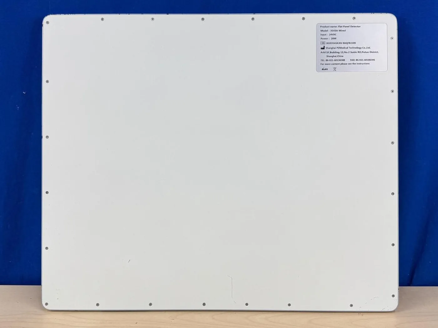 PZ Medical Flat Panel Detector Model: 3543A Wired - 2