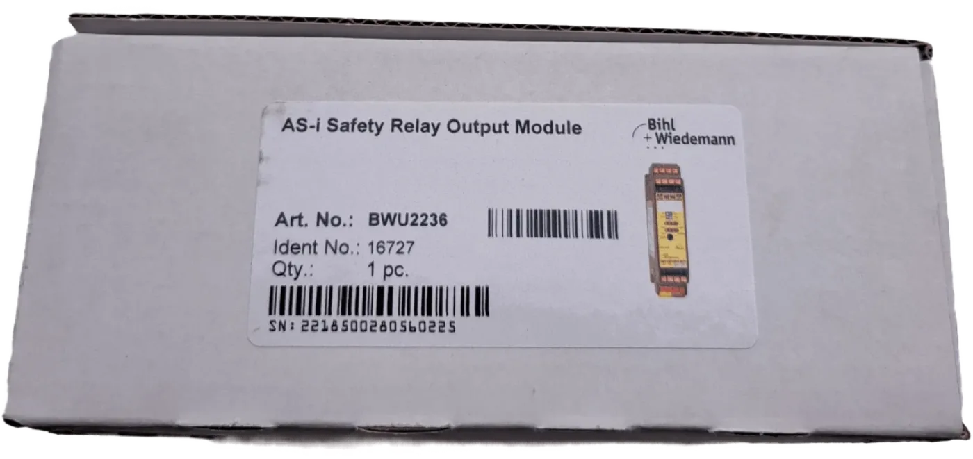 Bihl+Wiedemann ASi Safety E/A Modul, IP20, 1SE/1SRA/1EDM - 2