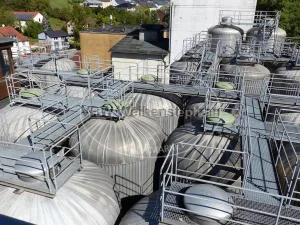 Cylindro-conical fermentation and storage tank (CCTs, 6 tanks)