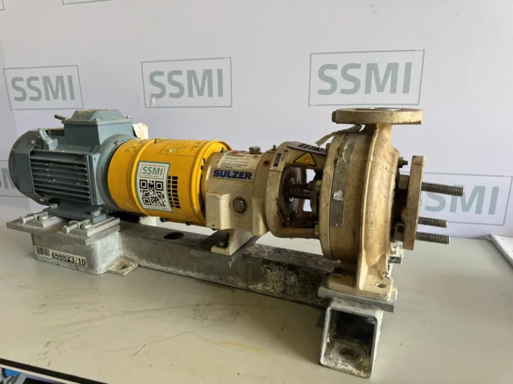 2019 Sulzer Pumps Process centrifugal pump with electric motor