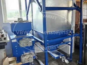 Malt milling plant with bunker