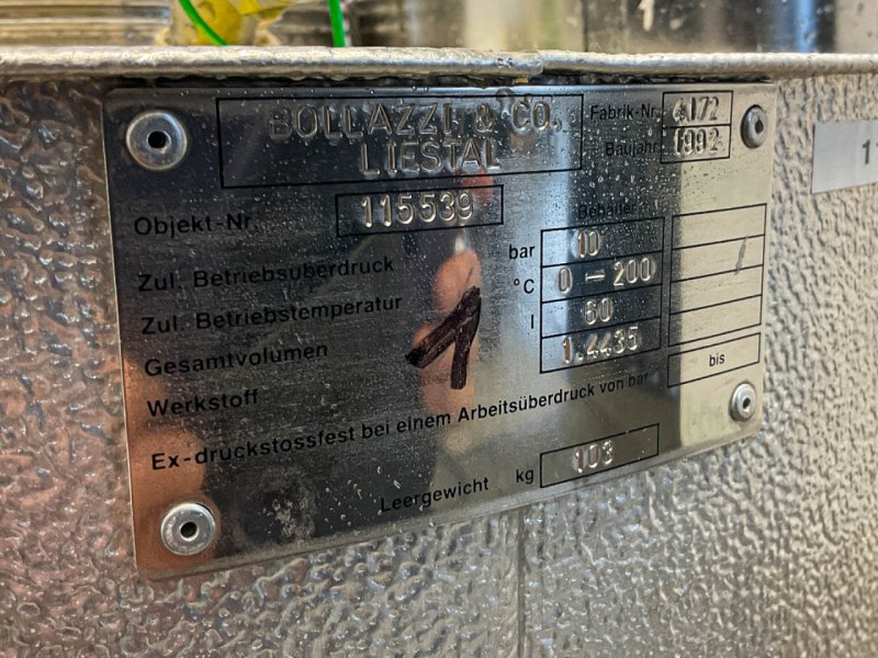 Bollazzi 60l - Druck vessel