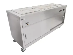 Parry Bain Marie Topped Mobile Hot Cupboard HOT18BM - islandcatering