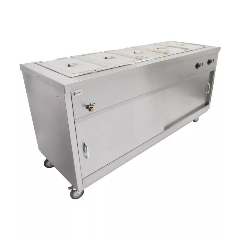 Parry Bain Marie Topped Mobile Hot Cupboard HOT18BM - islandcatering