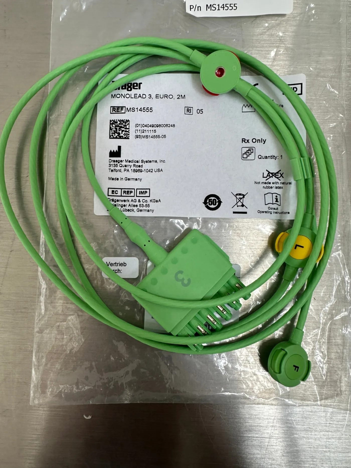 Dräger Monolead 3 MS14555 EKG-Patientenkabel - 2