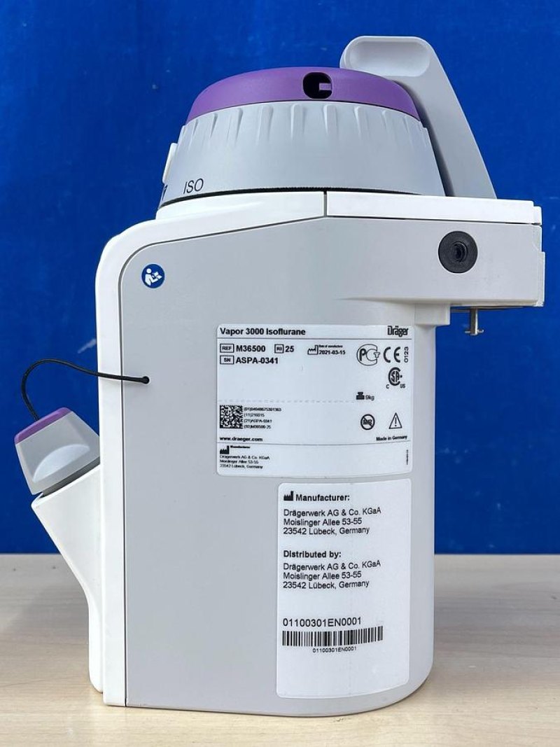 Dräger Vapor 3000 Isoflurane YOM: 2021 REF: M36500