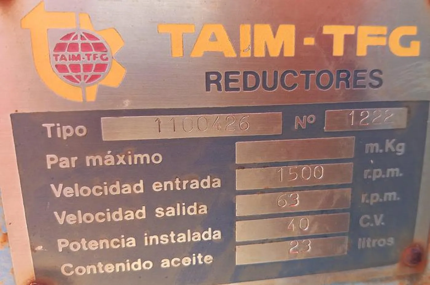 Caixa redutora TAIM-TFG de 30kw - 4