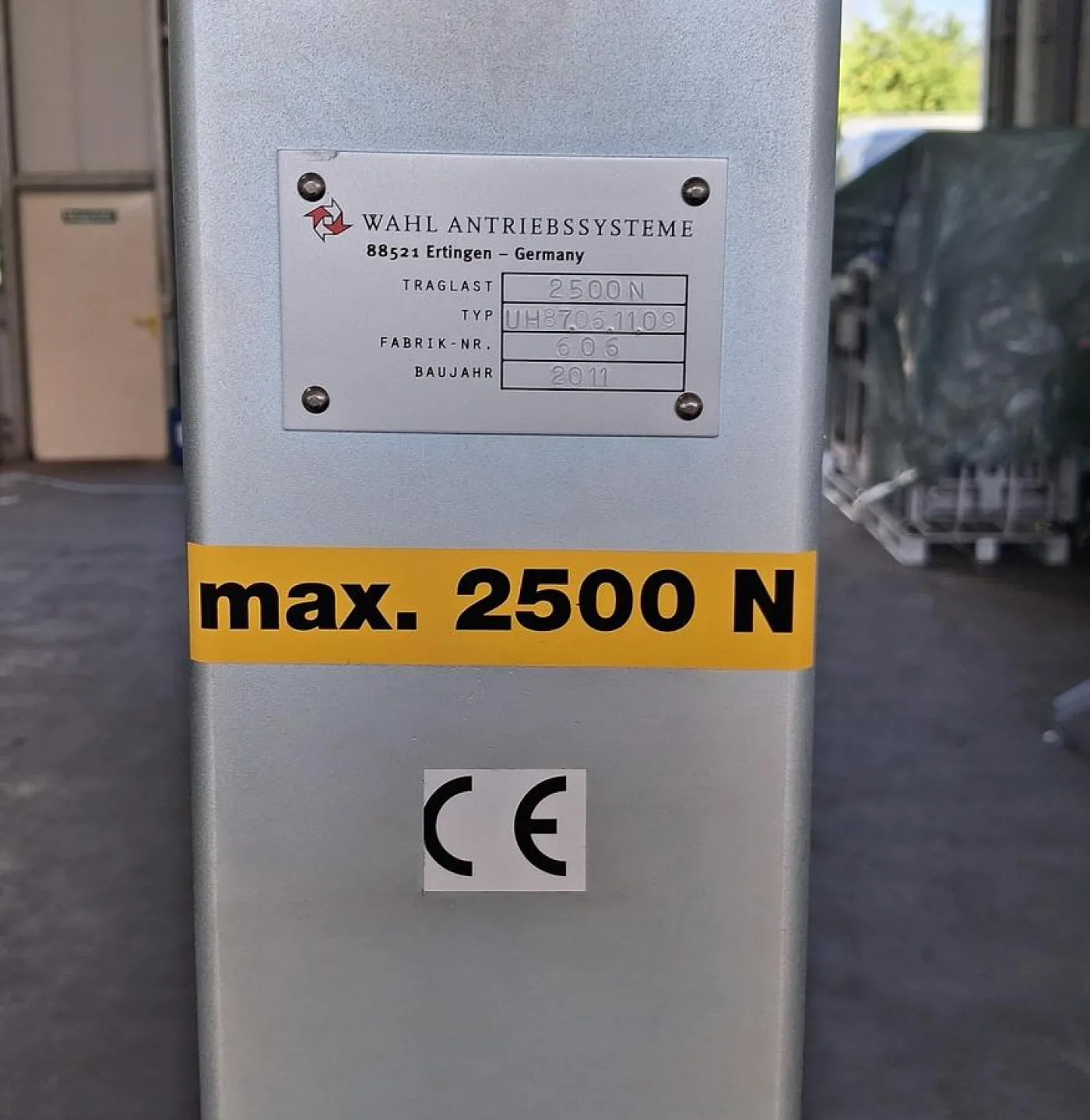 Wahl Antriebssysteme Hubvorrichtung 2500 N - 3
