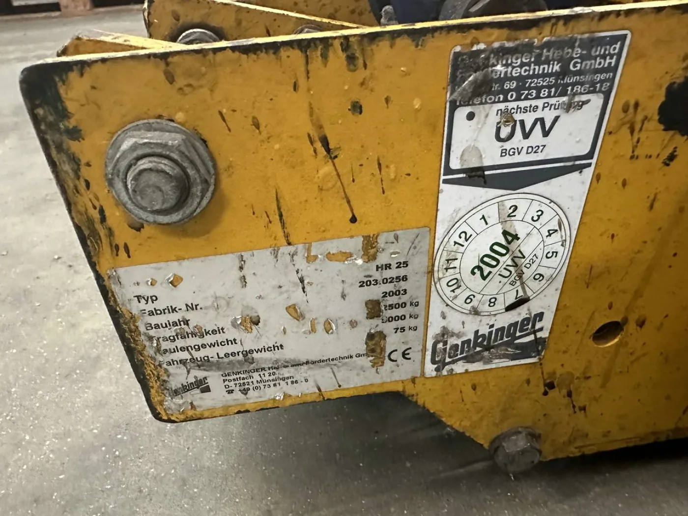 Genkinger - HR-25 A-frame transport trolley - 2