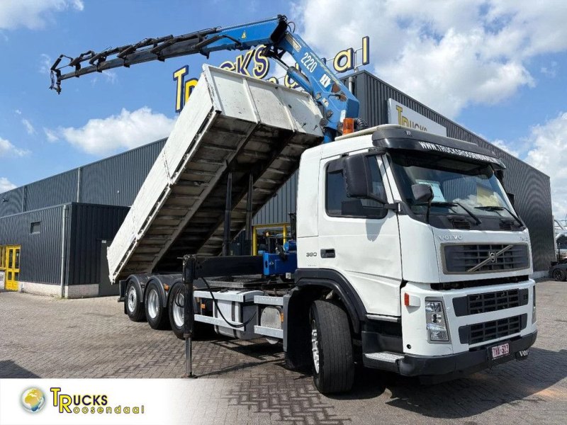 Volvo FM 12.380 + HMF 2220 K5 + 8X4 STEERING + TIPPER + REMOTE