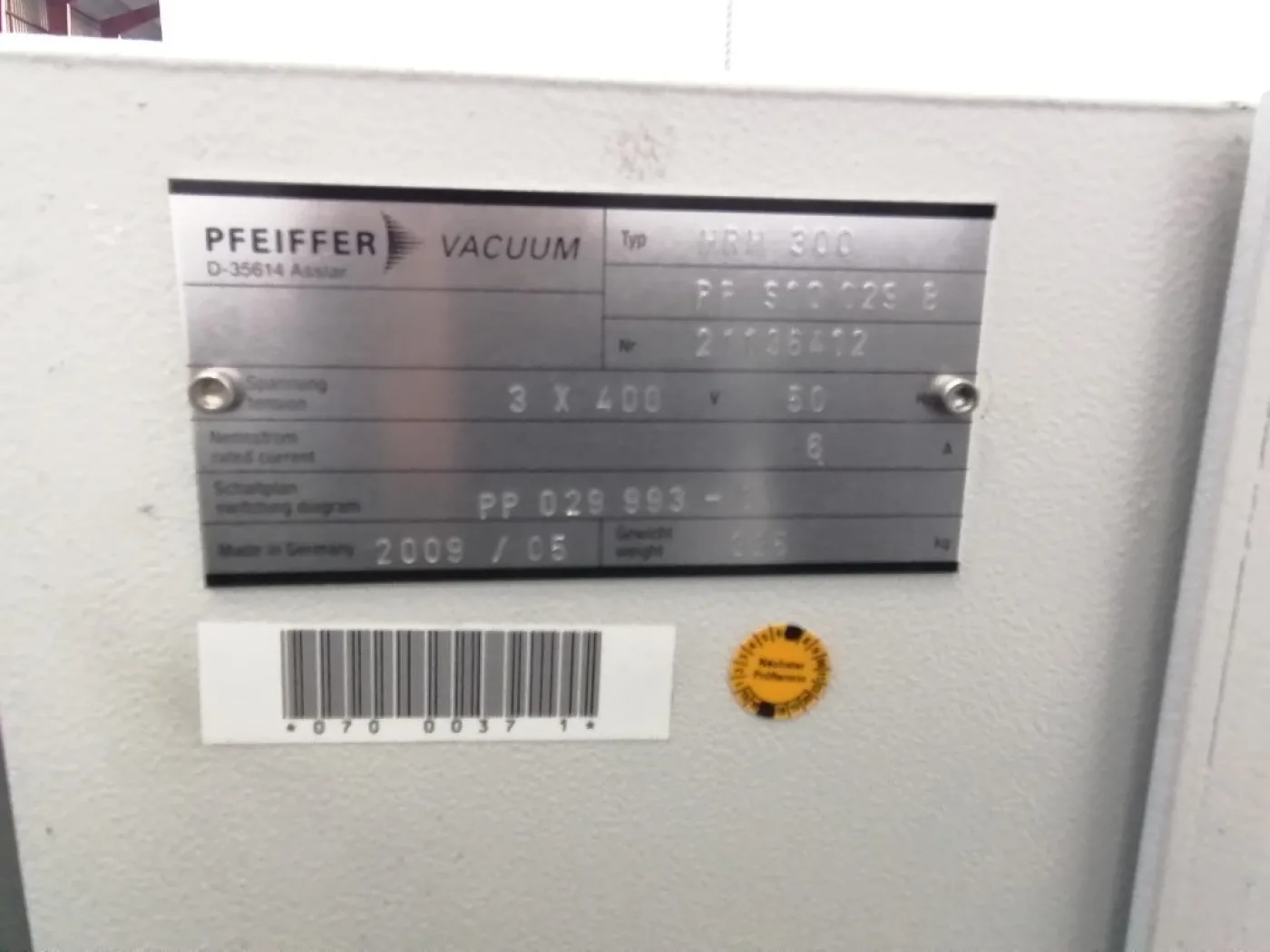 Pfeiffer Revodry 50 SM/ HRH-300 (incl booster) - Vacuum pump - 7