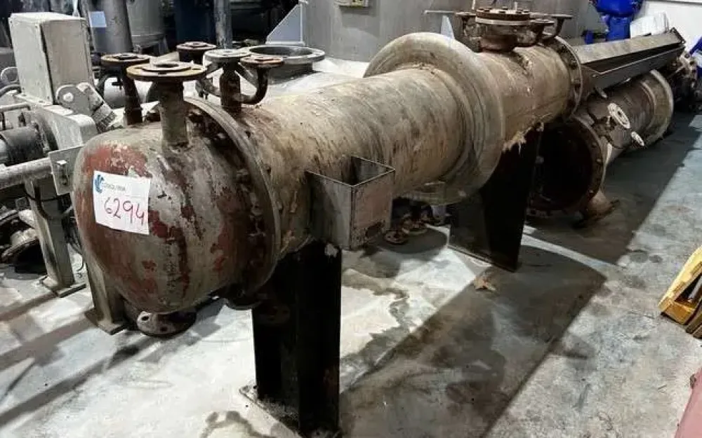 USED 9.5 M2 STAINLESS STEEL TUBULAR EXCHANGER BACHILLER