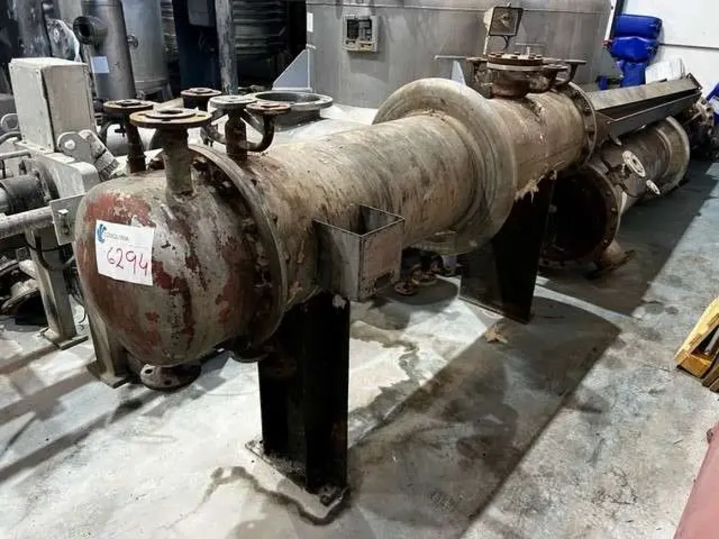 USED 9.5 M2 STAINLESS STEEL TUBULAR EXCHANGER BACHILLER - 1