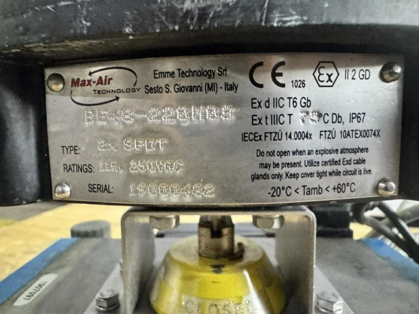 2019 EVAC / Max-Air Technology Pneumatic Quarter-Turn Ball Valve Assembly with Pneumatic Actuator - 8