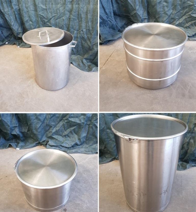 CONTENITORE IN ACCIAIO INOX Mod. 60/110/130/350 LT