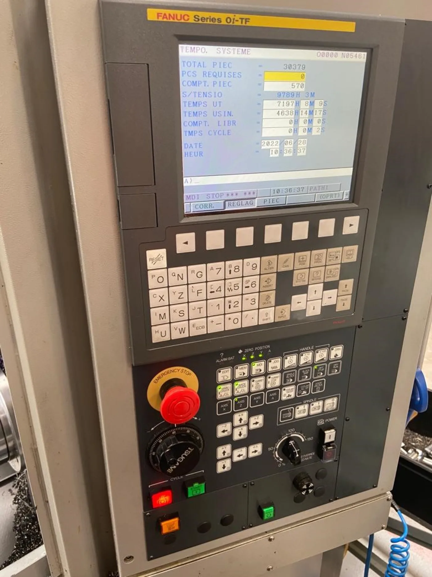 CNC LATHE TSUGAMI M08SYE-II year 2017 – 5 AXIS FANUC - 7