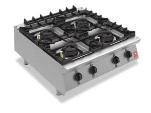 Falcon F900 Four Burner Countertop Boiling Hob Propane Gas G9084 - islandcatering
