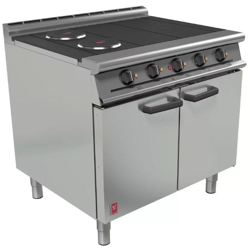 Falcon Dominator Plus 4 Hotplate Oven Range E3101 - islandcatering